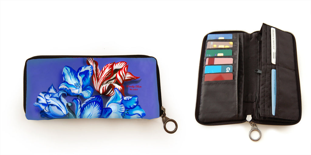 Handbag Set of 3, Porcelain Design, Handbag+Wallet+Coinpurse