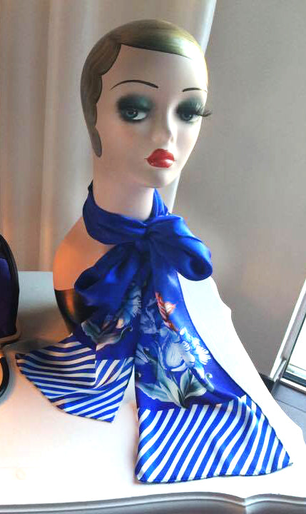 Silk scarf, Porcelain