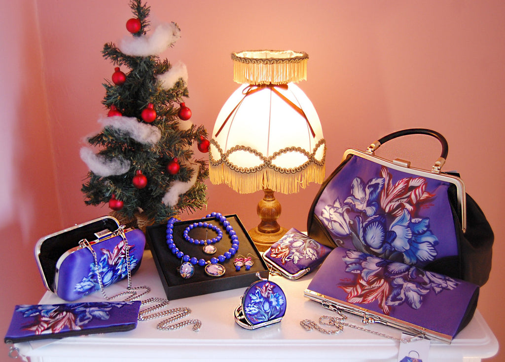 retro pencil bag, vintage pencil bag, porcelain, gift for her, gift for mom, Woody Ellen handbag, christmas gifts, valentine gift ideas,blue